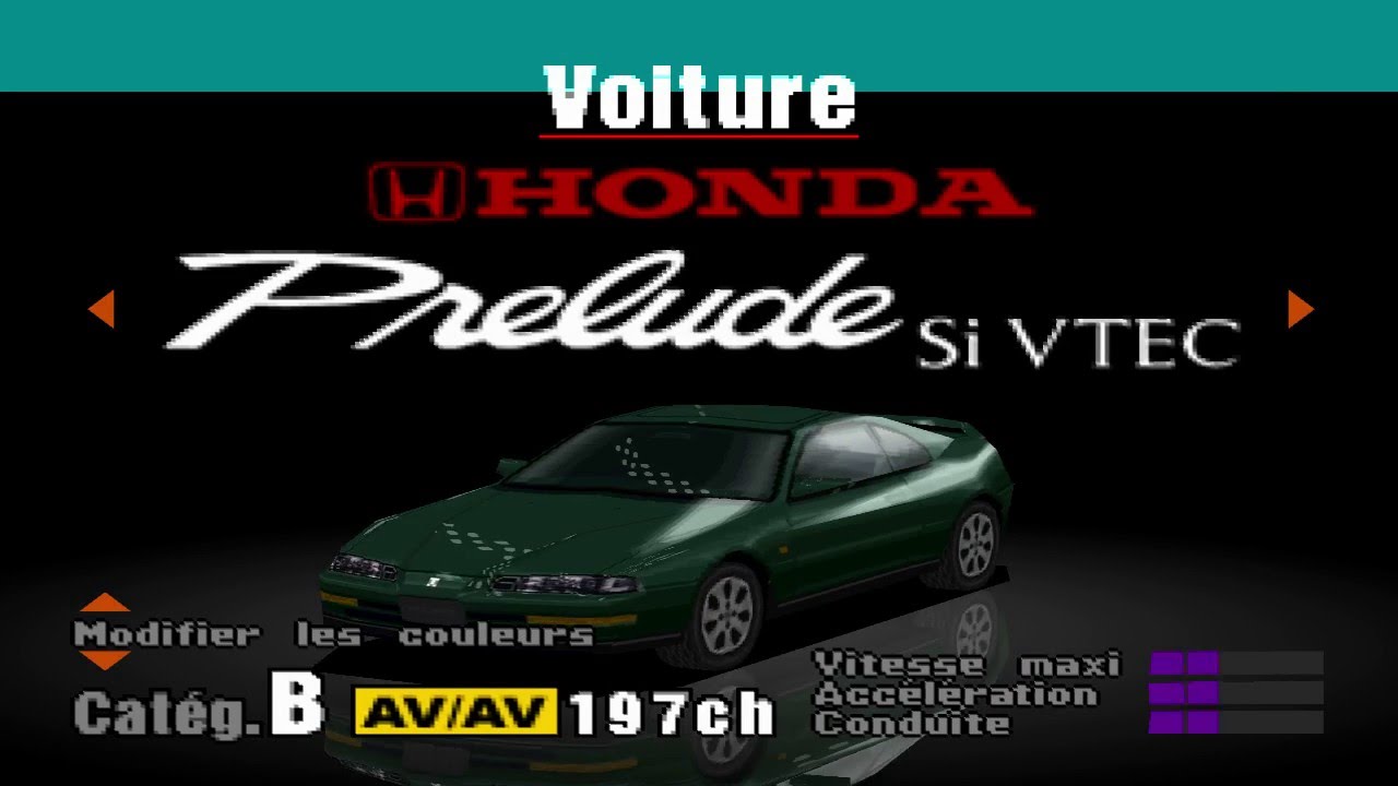 Gran Turismo - Prelude91 SIVTEC I High Speed Ring - Mode Arcade