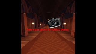 roblox doors freecam glitch