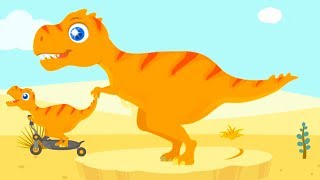 Jurassic Dig - Baby Find Dinosaur Bones With Cute Vehicles - Fun Dinosaur Games For Kids By Yateland