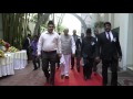 Governor of karnatakas arrival at ahmadiyya muslim community bangalore peace symposium 2017
