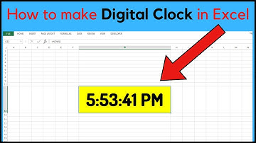 How to make Digital Clock in Excel || MS Excel || Excel Tutorial