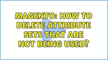 Magento: How to delete attribute sets that are not being used?