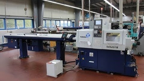 Tornos lathe with MQL (minimal quantity lubrication)