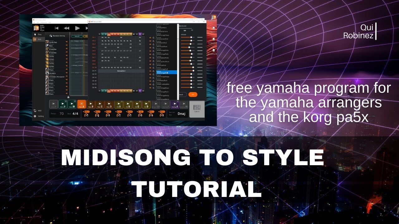 Yamaha Genos 2 and Korg Pa5x Tutorial Midi Song to Style App