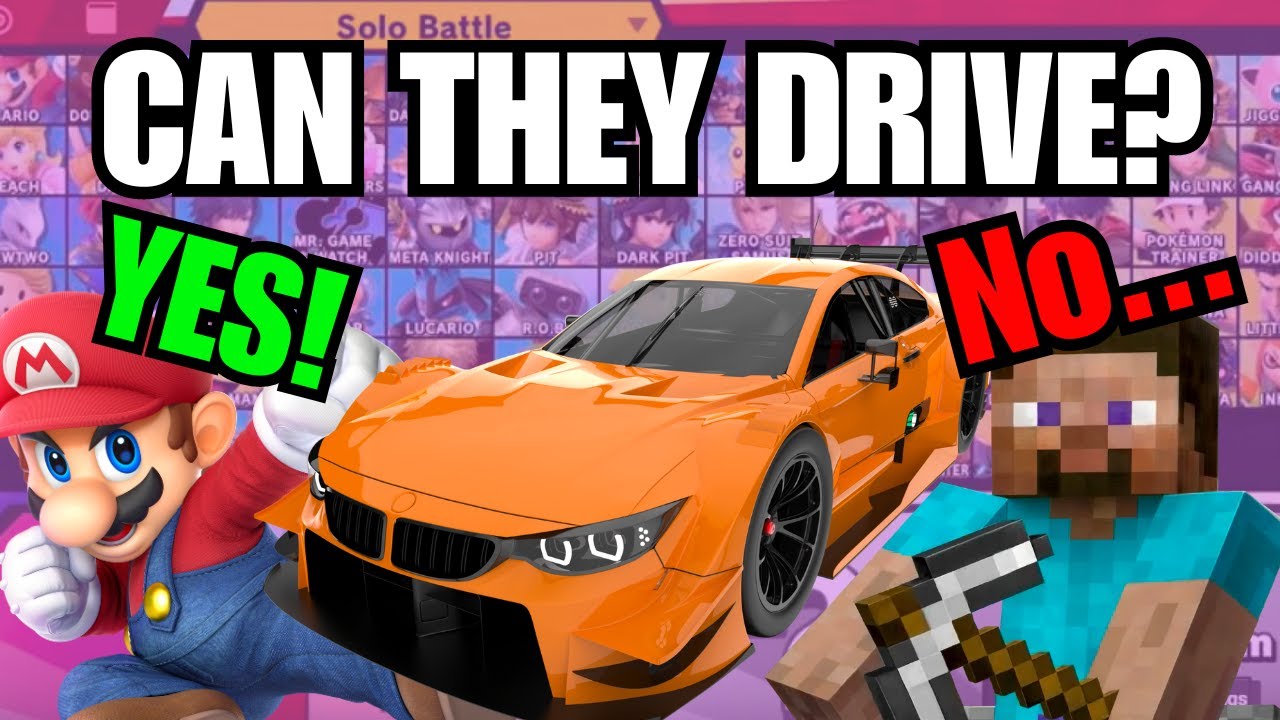 Which Smash Characters Have Canonically Driven a Car?
