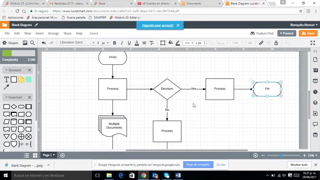 Lucidchart Para Crear Diagramas De Flujo Youtube