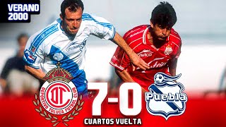 La PALIZA en el Infierno 💣 Toluca 7-0 Puebla - Cuartos de Final - Verano 2000