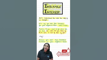 INSURABLE INTEREST PRINCIPLE OF INSURANCE I Class 11 BST CH-BUSINESS SERVICES PRINCIPAL OF INSURANCE