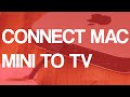 Connect Mac Mini To TV Tutorial
