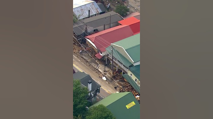 Devastating flood damage in Chimney Rock, North Carolina following Hurricane Helene