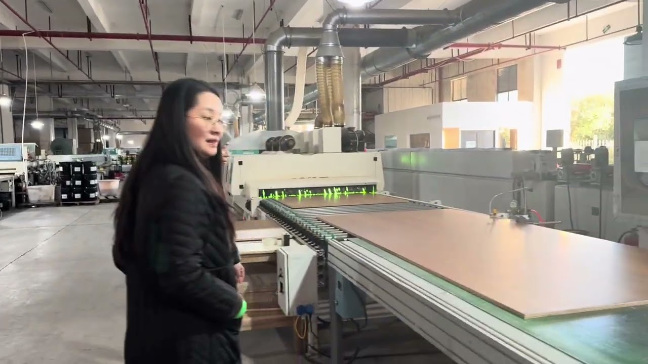 LEO 5 Automatic Sanding Line for Natural Walnut Veneer Panels | Real Factory Productio