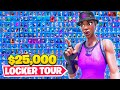 My $25,000 Fortnite Locker Tour! (RAREST SKINS)