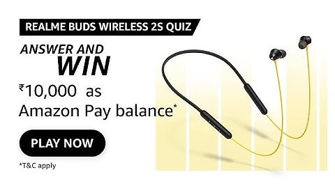 💢|÷|Amazon realme Buds Wireless 2S Quiz Answer |÷|by Math Gk Quiz 💢|÷|