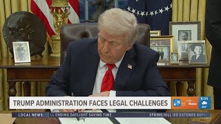 President Donald Trump's administration facing new legal challenges