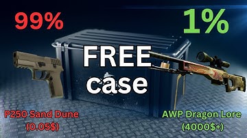 FREE CSGO case contains DRAGON LORE?!!