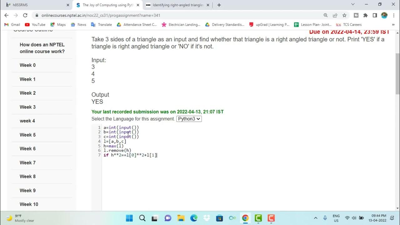 Swayam || The Joy of Computing Using Python Week-11 Programming ...