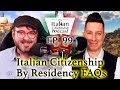 Italian Citizenship By Residency FAQs