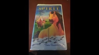 Opening To Spirit Stallion Of The Cimarron Vhs 2004