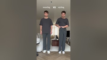 WEARING vs STYLING! 😨 What do you think of this tuck-in method? Subscribe for #fashion #style