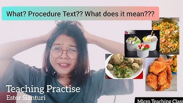 Procedure Text - Teaching Practise
