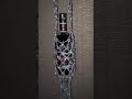 Macrame bottle bag with shimmering beads #diy #tutorial #shorts