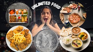 Living at Airport Food For 24 Hours 😱😱 | Bangalore 080 Lounge Review 😍