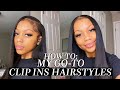 SUPER FLAT AND LIGHTWEIGHT CLIP IN EXTENSIONS! MY 2 FAVORITE HAIRSTYLES | IDNHAIR