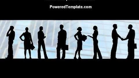 People and Careers PowerPoint Template by PoweredTemplate.com