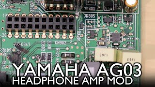 AG03 headphone amp output impedance mod 120 Ohm to 1.85 Ohm