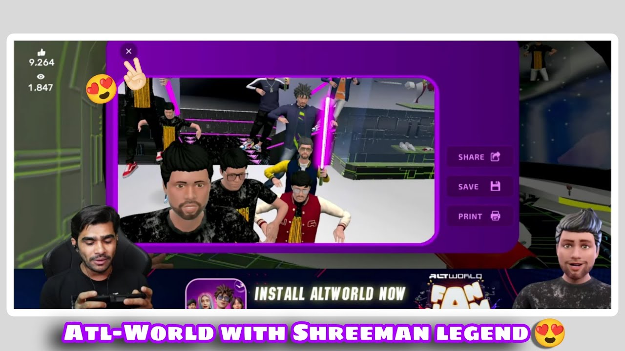 @altworldapp with @shreemanlegendliveofficial || Space Station- Alt ...