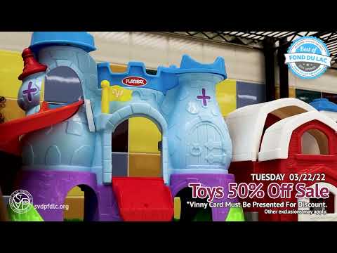 SVDP Fond du Lac: Toys 50% Sale (03/22/22)