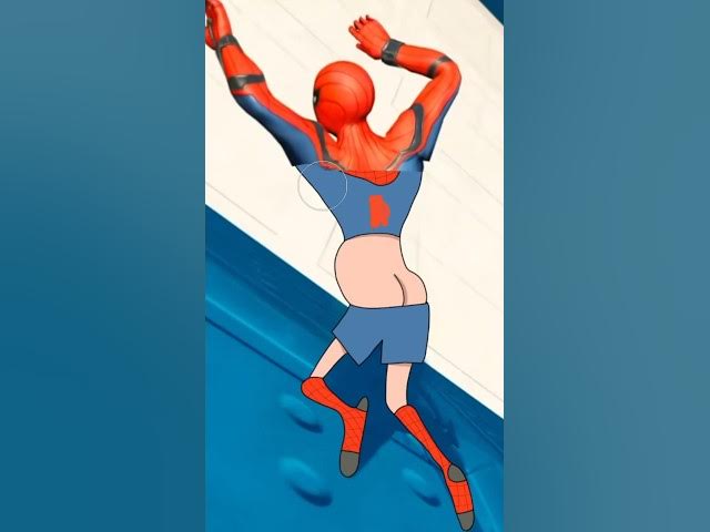 Funny Spider Man Falling 😂😂