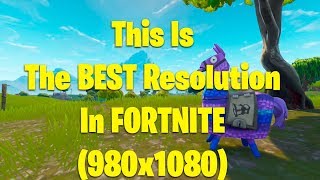 This Is The Best Resolution In Fortnite