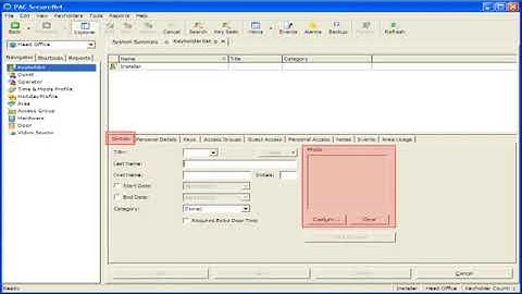 PAC Access Control   Administering Keyholders