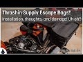 Thrashin Escape Bags Fat Bob 114 installation, impressions, and uh oh... a big problem