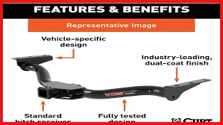 CURT 13203 Class 3 Trailer Hitch, 2-Inch Receiver, 6,000 lbs, Compatible with Select GMC Canyon