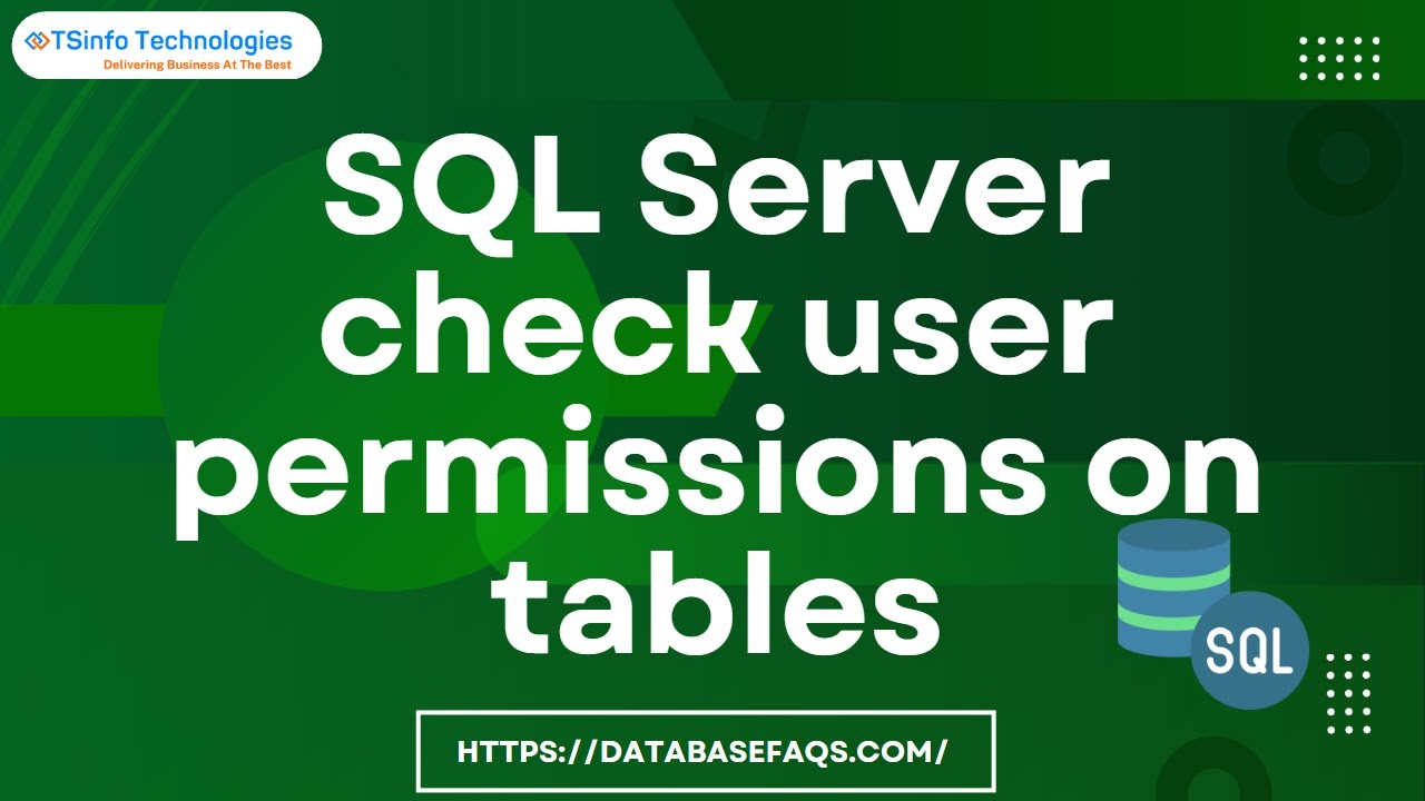 Sql Server Check User Permissions On Tables