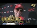 "He is a loser!" Colby Covington roasts Masvidal, mocks BMF belt, praises Trump, laughs off Usman