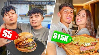 EATING AT THE CHEAPEST VS MOST EXPENSIVE RESTAURANT!!