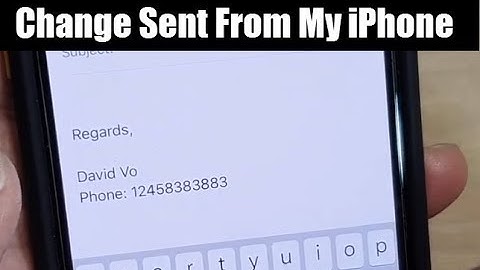 Change Sent From My iPhone Mail Signature on iPhone 11 Pro IOS 13