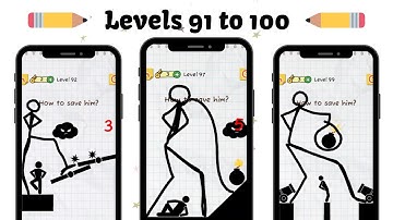 ✅Draw 2 Save Game Play Walkthrough | Level 91 to 100 | #draw2save