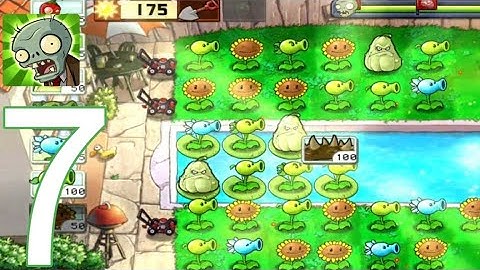 Plants vs. Zombies - Gameplay Walkthrough Part 7 - pool LEVEL 4-7 (iOS Android) no commentary