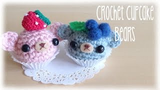 Hello my little bunnies! Here is an adorable step by step tutorial on how to create this adorable crochet cupcake bears! They look so 