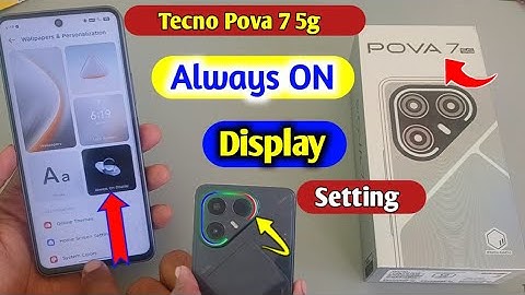 Tecno Pova 7 5g Always ON Display Setting | How To Always On Display In Tecno Pova 7 5g Phone 