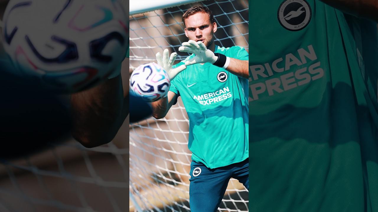 Behind the gloves! 🧤  #bhafc #PremierLeague #PL