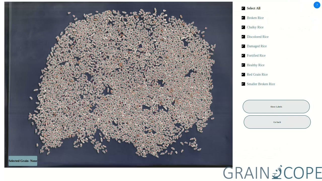 GRAINSCOPE : Most Advanced AI Based Grain Analyzer | Food Processing Industries | Grainkart Pvt Ltd