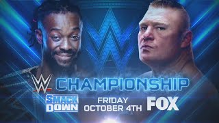 Brock Lesnar vs Kofi Kingston on WWE Friday Night SmackDown!