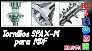 Tornillos SPAX M  para MDF