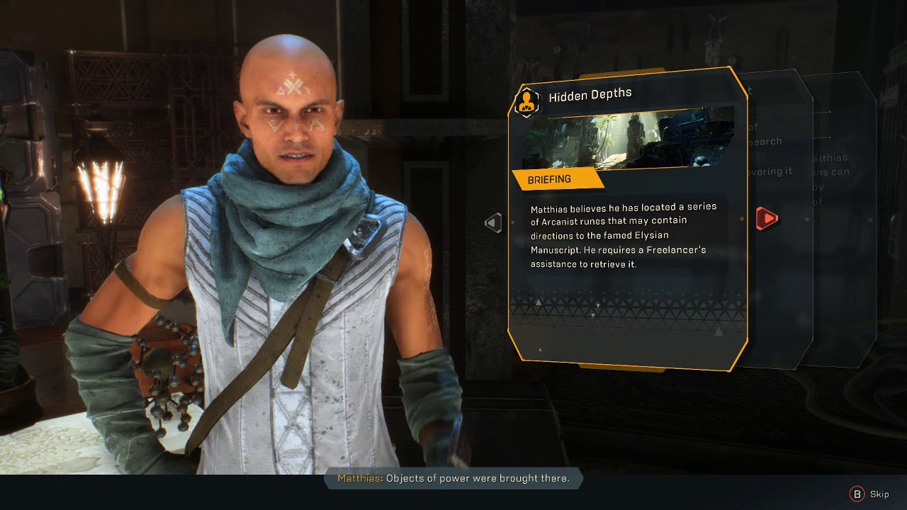 Anthem Unlock Find the Elysian Manuscript Arcanist Loyalty Quest hidden depths