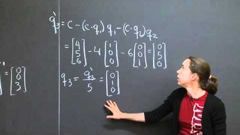 Gram-Schmidt Orthogonalization | MIT 18.06SC Linear Algebra, Fall 2011